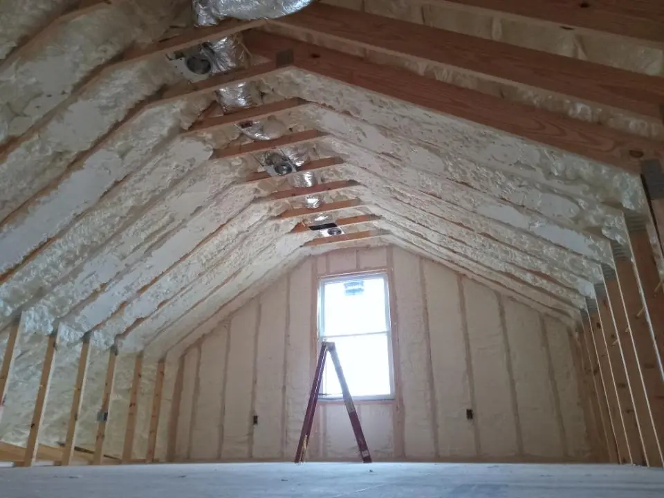 Spray foam roofing application for Crawl Space Insulation project in Piscataway